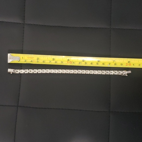 Silver bracelet unisex 7.5 inch - Picture 6 of 6